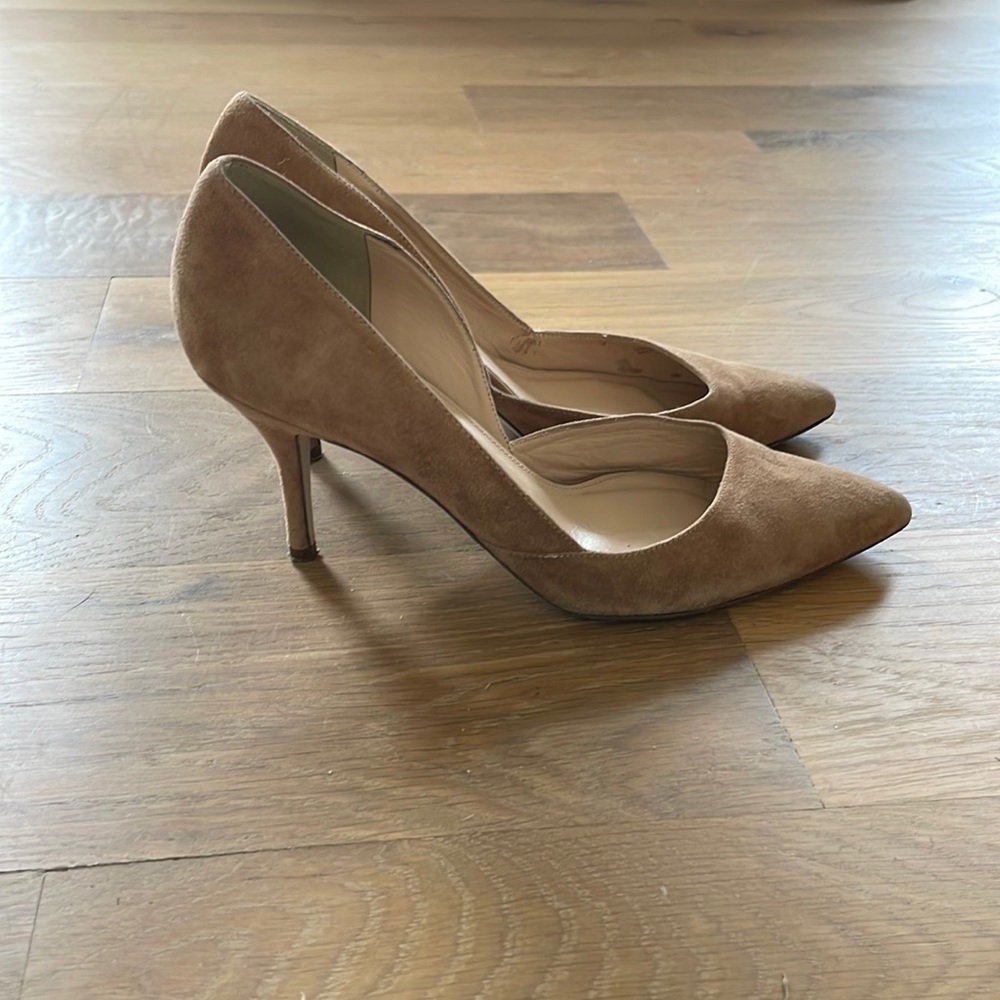 Jcrew d’Orsay suede heels
